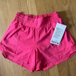 Lululemon size 4 HR Hotty Hot 4” shorts